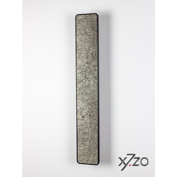 X7.ZO Rechthoekige aluminium design deurgreep Z56 - 500  met steenfineer - Silvershine