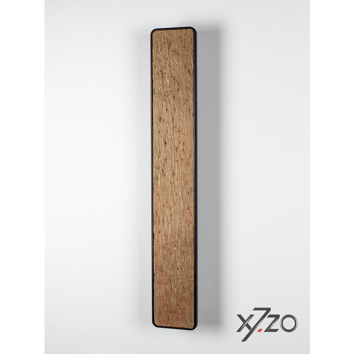 X7.ZO Rectangular aluminum design door handle Z55 - 500 with stone veneer - Copper