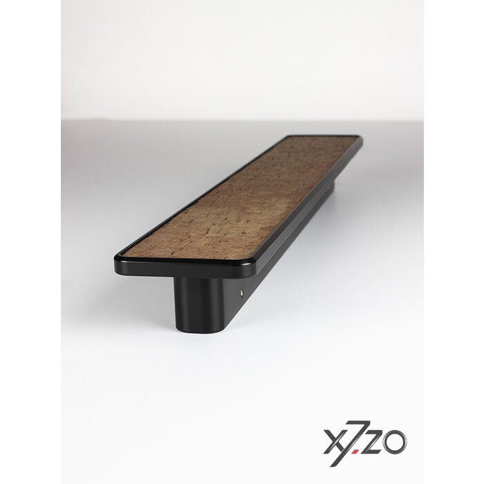 X7.ZO Rectangular aluminum design door handle Z55 - 500 with stone veneer - Copper