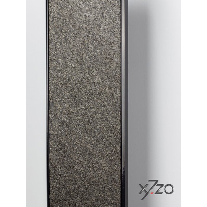 X7.ZO Rechthoekige aluminium design deurgreep Z60 - 700  met steenfineer - Silvergalaxy