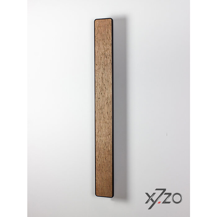 X7.ZO Rechthoekige aluminium design deurgreep Z58 - 700  met steenfineer - Copper