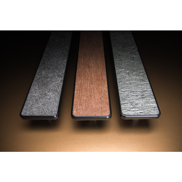 X7.ZO Poignée de porte design rectangulaire en aluminium Z60 - 700 avec placage en pierre - Silvergalaxy