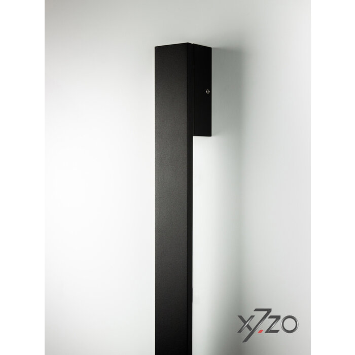 X7.ZO Black door handle Z45 made of solid stainless steel with aluminium - 1000 mm