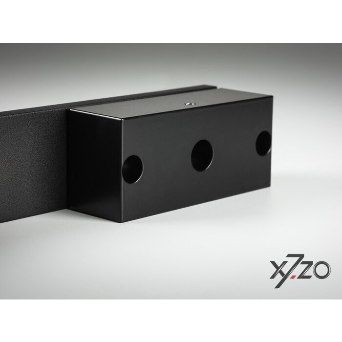 X7.ZO Poignée de porte noire Z45 en acier inoxydable massif avec aluminium - 1000 mm