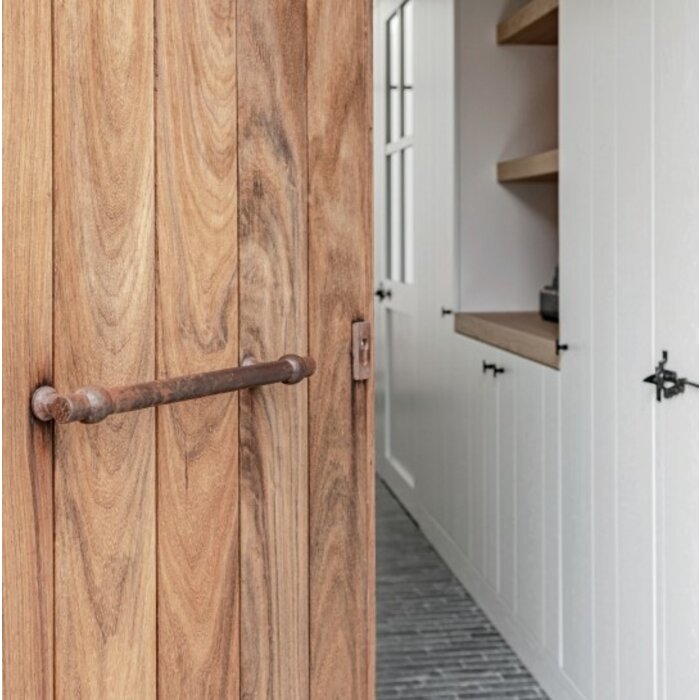 Dauby Schwarzer Türgriff (N) aus Gusseisen CDF für den Außenbereich