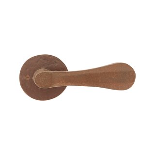 Dauby Pair of cast iron CDF door handles BE289 - Rust (RC)