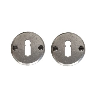 Dauby Paire de rosaces à clés CDF en fer forgé 50R - Fer forgé (FP)