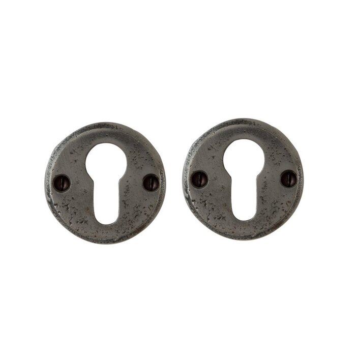 Dauby Paire de rosaces cylindre CDF en fer forgé 50R pour intérieur - Fer forgé (FP)