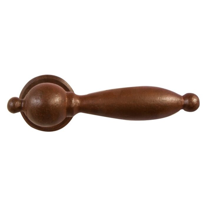 Dauby Pair of spherical cast iron CDF door handles BE1218 - Rust (RC)