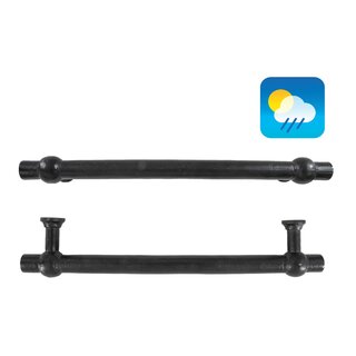 Dauby Door handle black (N) cast iron CDF for outdoor use