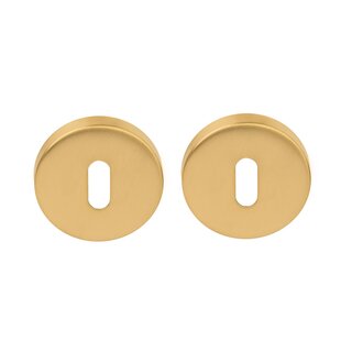 DKS Runde Schlüsselplatten 50R – PVD mattgold