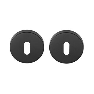 DKS Ronde sleutelplaatjes 50D 10mm - mat zwart