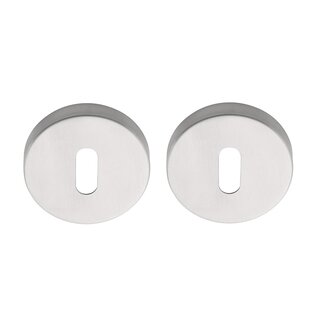 DKS Plaques à clés rondes 50D 10mm - Inox mat