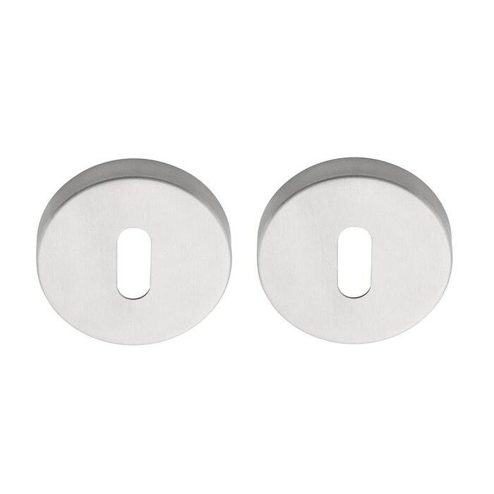 DKS Ronde sleutelplaatjes 50D 10 mm - mat RVS - Ø52mm