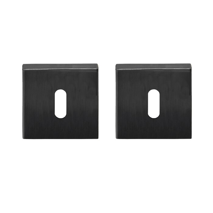 DKS Square key plates 53Q - PVD gunmetal - 53x53mm