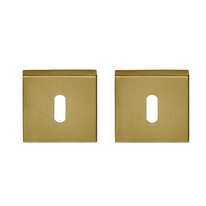 DKS Plaques à clés carrées 53Q - PVD or mat - 53x53mm