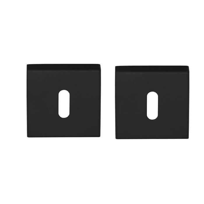 DKS Plaques à clés carrées 53Q - noir mat - 53x53mm