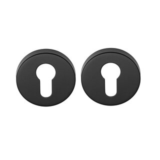 DKS Plaques cylindriques rondes 50D 10mm - noir mat