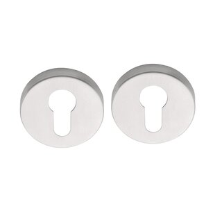 DKS Plaques cylindriques rondes 50D 10mm - Inox mat