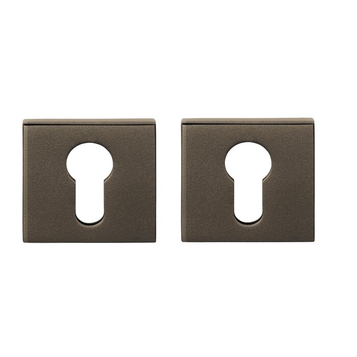 DKS Vierkante cilinderplaatjes 53Q - Brons - 53x53mm