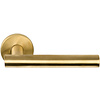 DKS Door handle 'Giada' spring on round rosette - PVD matt gold