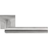 DKS Door handle 'Jonah' spring on square rosette - matt stainless steel