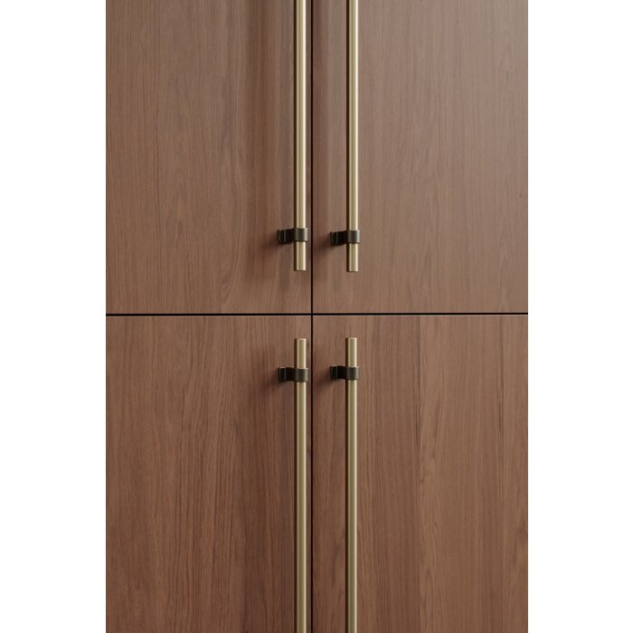 Furnipart Furnipart Möbelgriffe BOND – antikes Braun/gebürstetes Messing