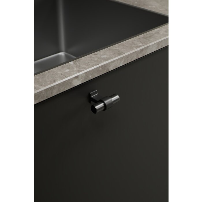Furnipart Bouton de meuble BOND - Métal canon de fusil / Noir mat