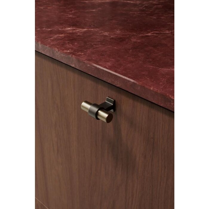 Furnipart Furniture Knob BOND - Brushed Brass / Antique Brown