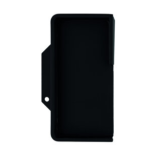 HDD Cuvette à porte coulissante Carre en inox massif, chaque noire - Arrondie