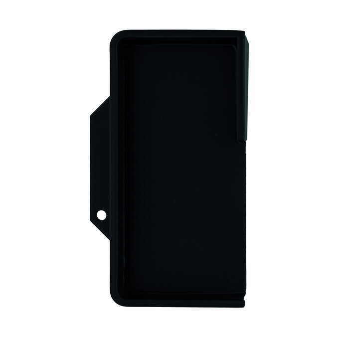 HDD Cuvette noire à porte coulissante Carre en inox massif par pièce - Arrondie