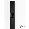 X7.ZO Poignée de porte noire Z46 1000mm avec laser biométrique - Empreinte digitale