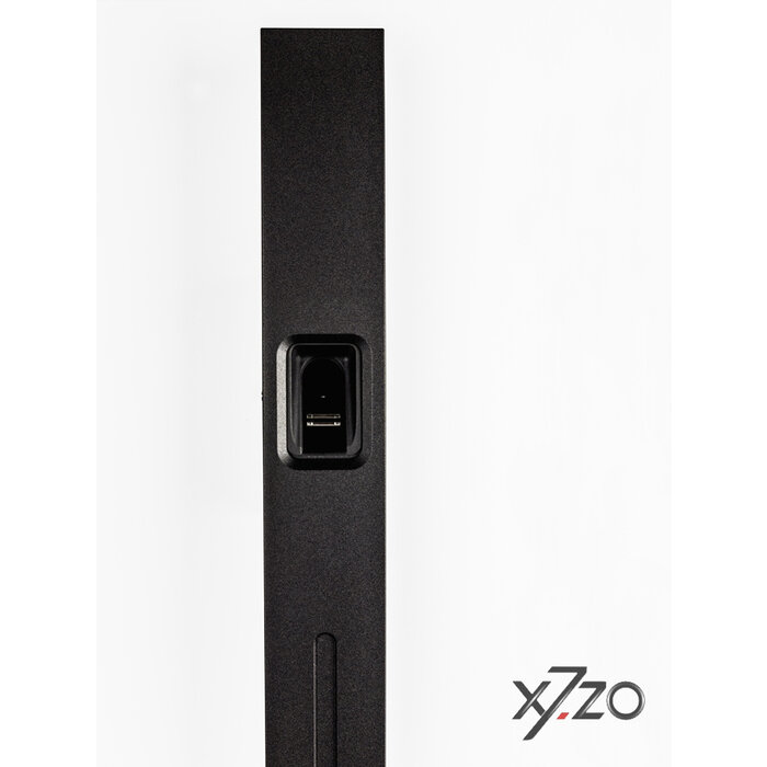 X7.ZO Schwarzer Türgriff Z46 1000 mm mit biometrischem Laser für den Zugang per Fingerabdruck