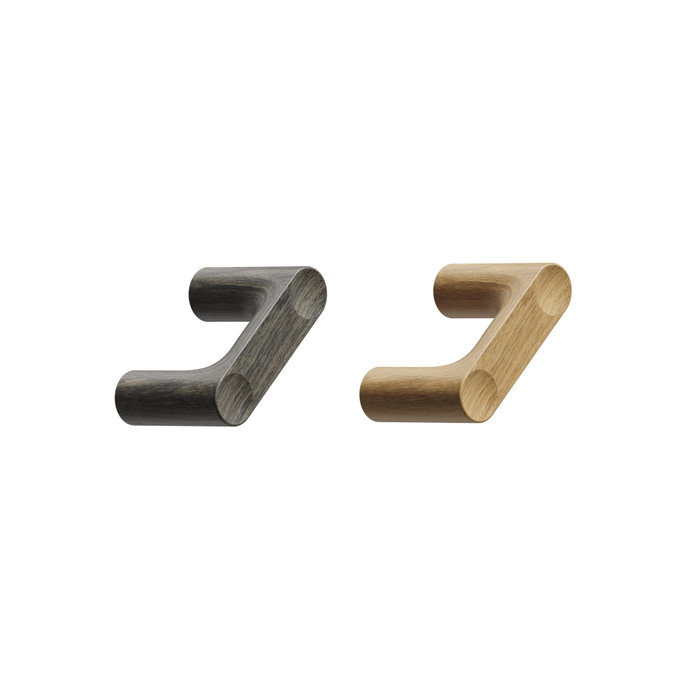 Furnipart Furnipart furniture knob PUNTO - oak - lacquered