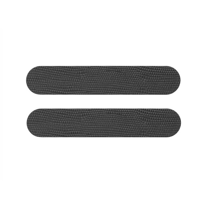 Aprile Poignées de porte solides APRILE GUAVA graphite avec plaque frontale interchangeable