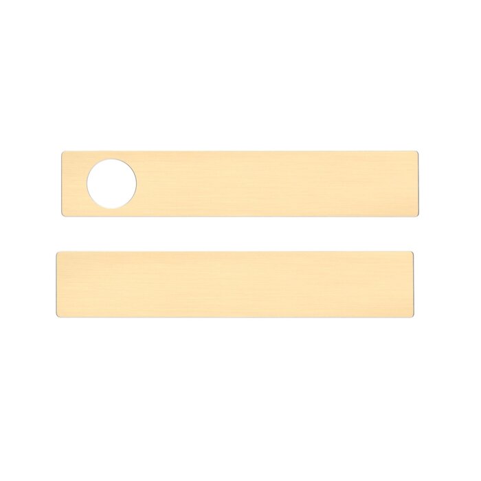 Aprile Solid APRILE door handles HEDERA with interchangeable front plate - WC left