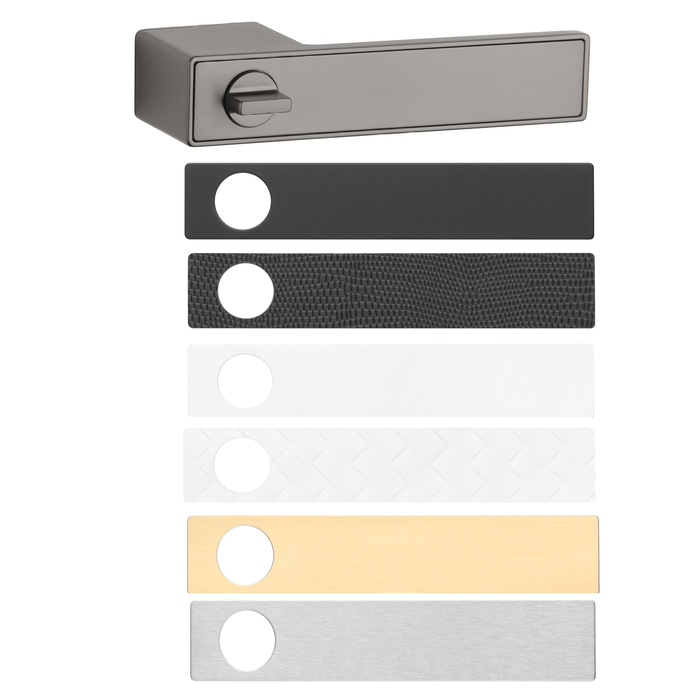 Aprile Solid APRILE door handles HEDERA with replaceable front plate - WC right