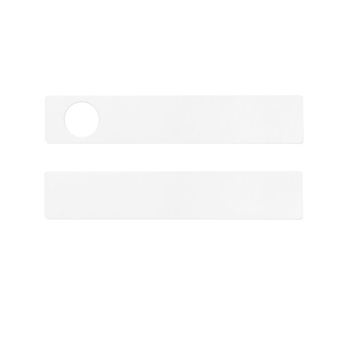 Aprile Massieve APRILE deurklinken HEDERA met vervangbare voorplaat - WC rechts