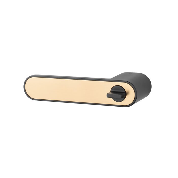 Aprile Black solid Aprile door handles GUAVA - WC left
