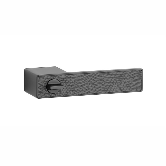 Aprile Black solid Aprile door handles HEDERA - WC right