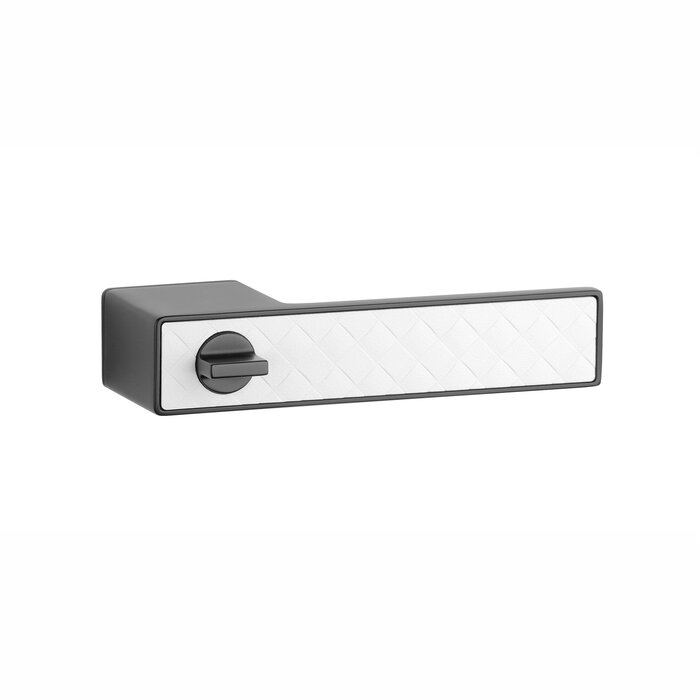 Aprile Black solid Aprile door handles HEDERA - WC right