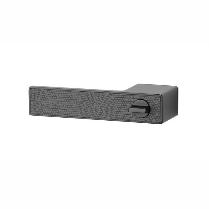 Aprile Black solid Aprile door handles HEDERA - WC left
