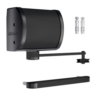 LOCINOX Hydraulic gate closer PANTHER for wall mounting - black