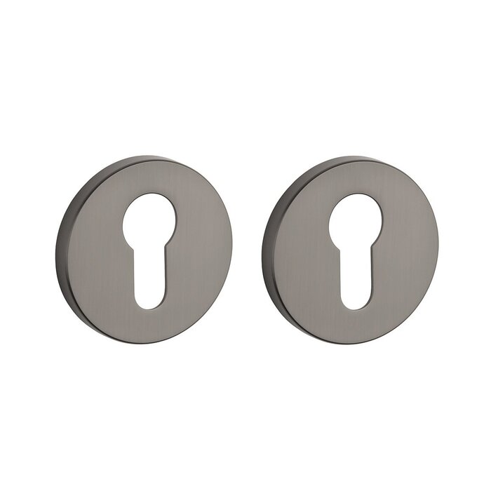 Aprile Paire de plaques cylindre rondes APRILE Ø 53x7mm titane