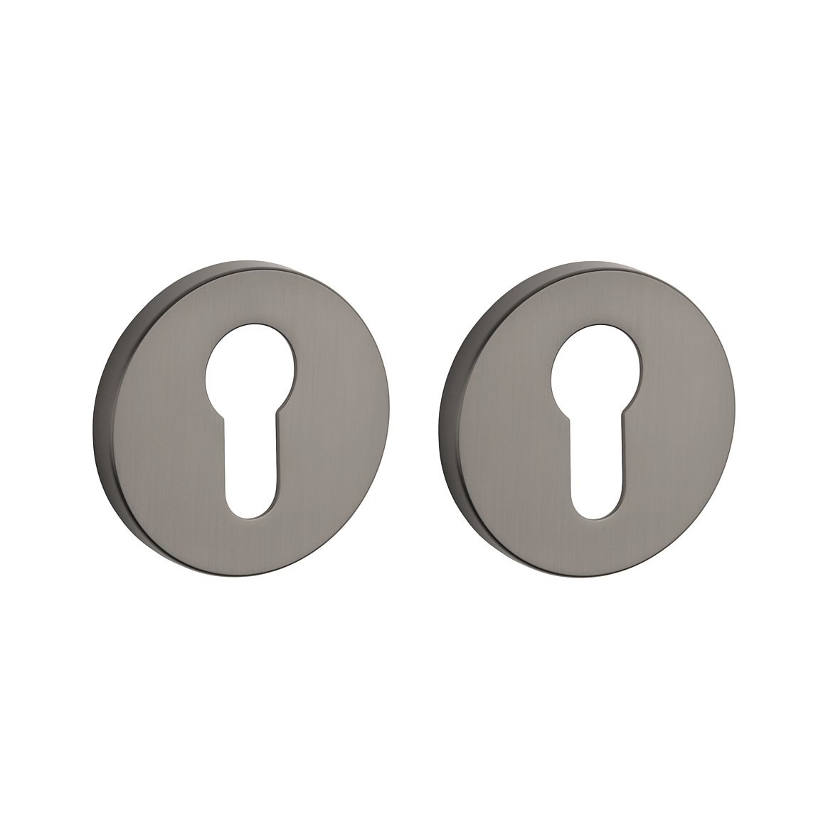 Paar APRILE ronde  cilinderplaatjes Ø 53x7mm titanium