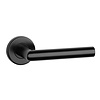 STERK Black door handles STERK 1701 OVAL 9 mm - STAINLESS STEEL