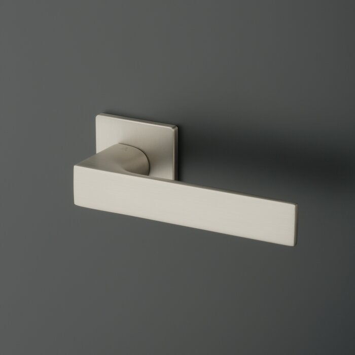 Aprile Massieve Aprile deurklinken ALISSO vierkant 52x52x5 mm mat Nikkel