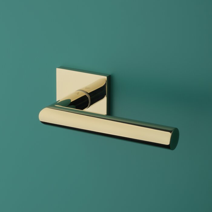 Aprile Solid Aprile door handles ARABIS Gold PVD square 53x7 mm