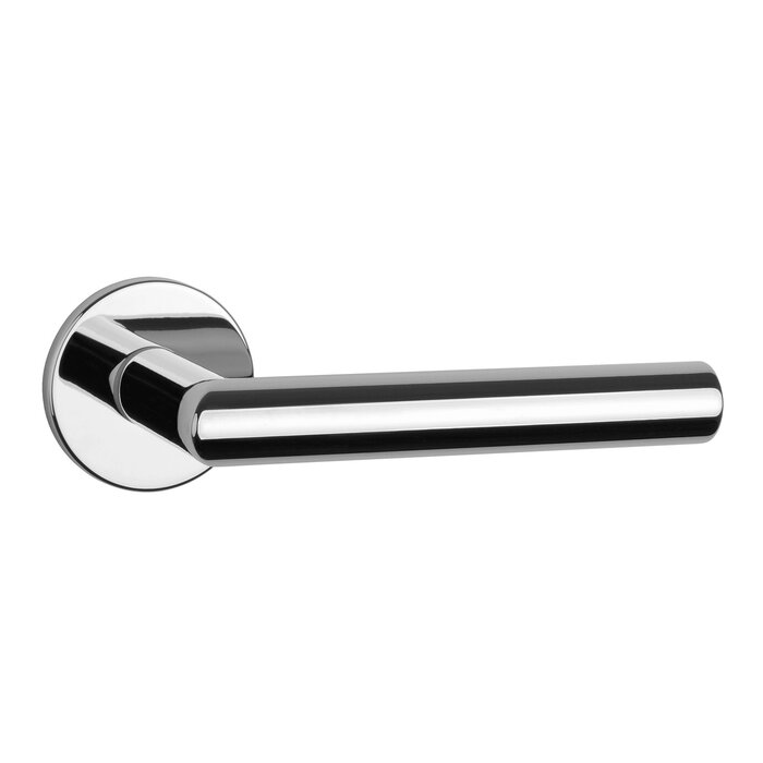 Aprile Solid round Aprile door handles ARABIS glossy Chrome Ø 53x7 mm
