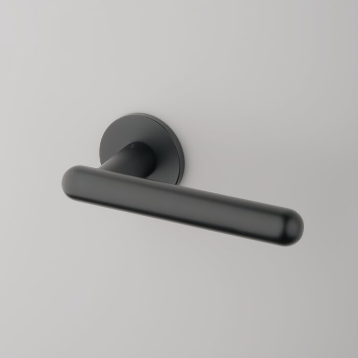 Aprile Schwarze massive Aprile-Türgriffe ASTERIA rund Ø 52x5 mm